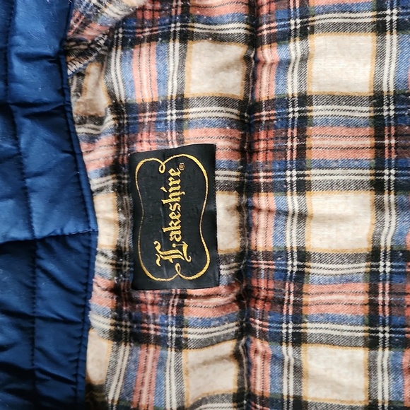 Lakeshire Vintage 80's Blue Quilted Men's Vest Size 6 - Picture 2 of 5